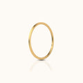 14K Solid Gold Eternal Simple Stacking Ring