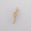 Vintage Tennis Racquet Charm 14K Gold